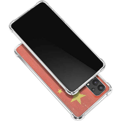 Chinese Flag Distressed Galaxy A32 5G Clear Case